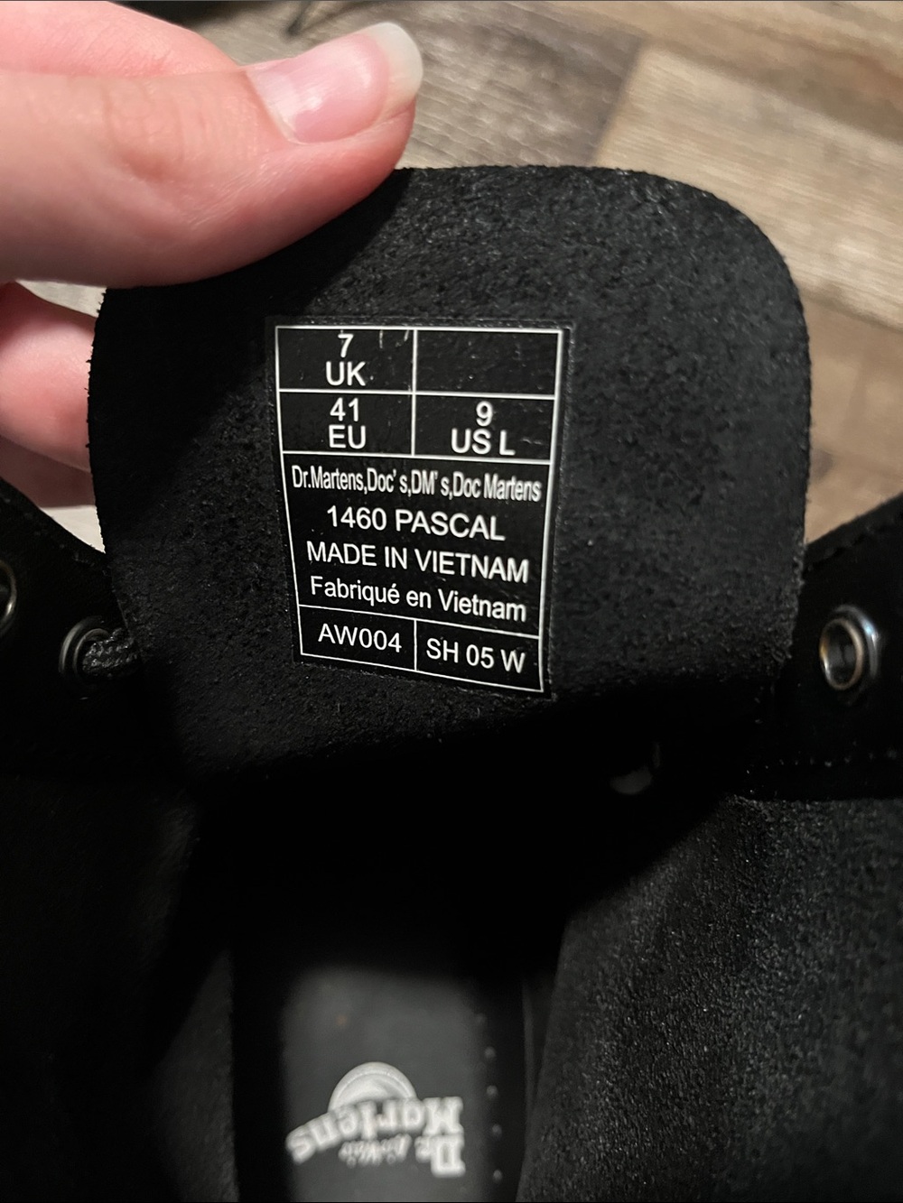 Dr. Martens Black Floral Lace-Up Combat Boots - Picture 2 of 4